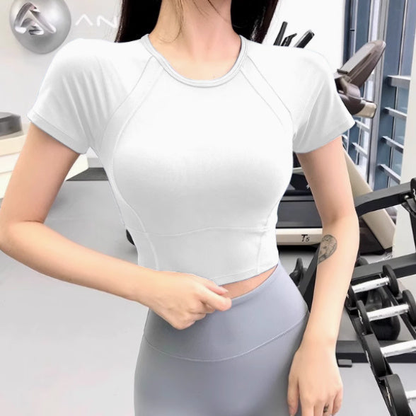 Nude Feel Yoga Clothes Women's Summer Sports Top