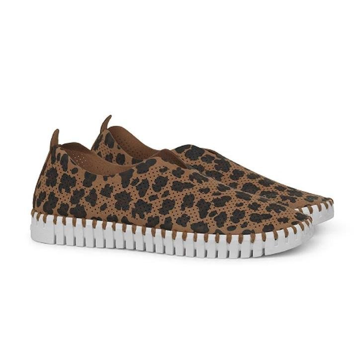 Leopard print single shoes snake print flats