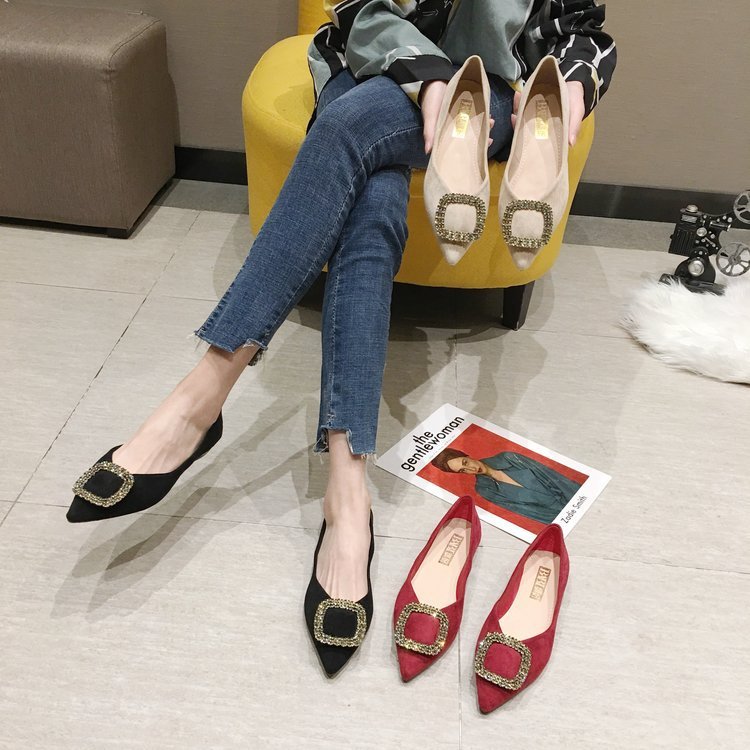 New flat women's shoes shallow mouth all-match shoes