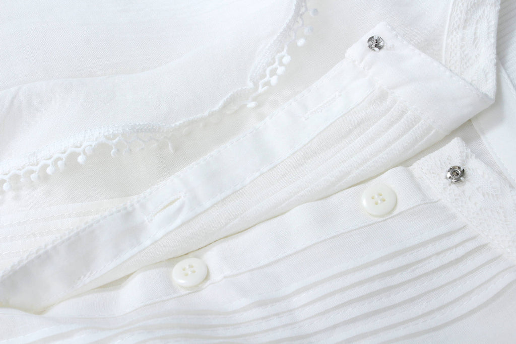 Women's French Style Fungus Slimming Loose All-match Lace Shirt