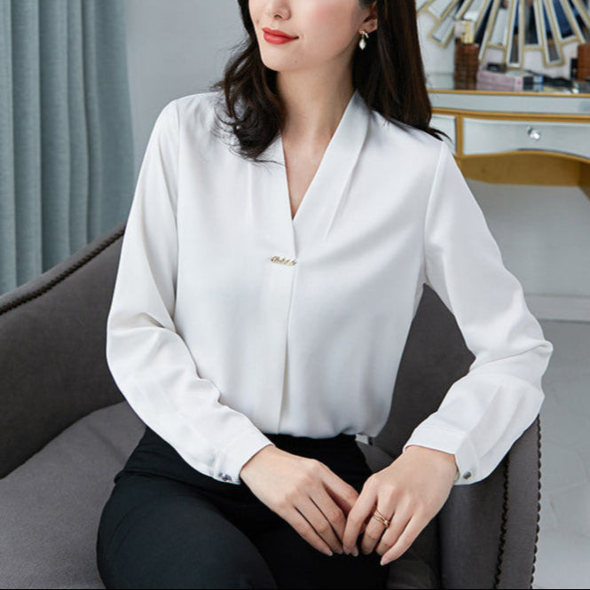 Loose top chiffon shirt