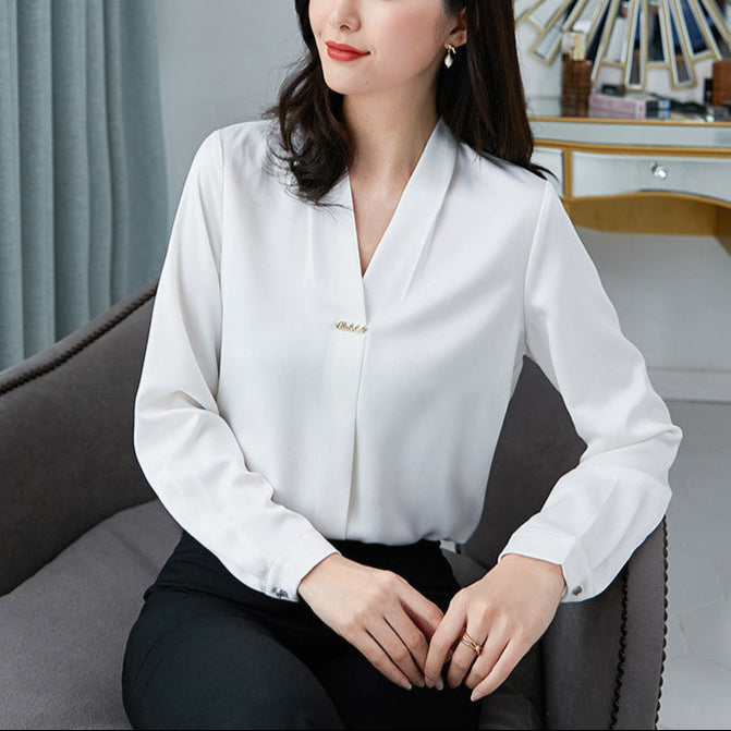 Loose top chiffon shirt