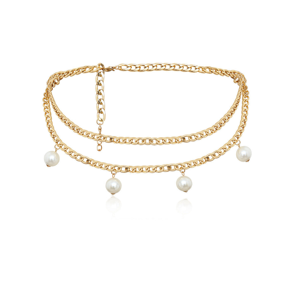 Geometric wild body waist chain