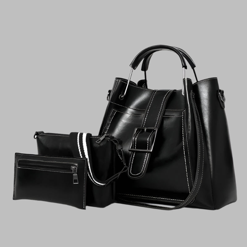 Fashion Women's Three-piece PU Portable Shoulder Bag