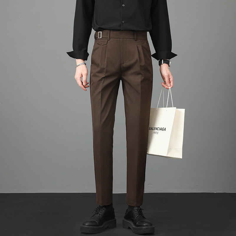 Autumn Men's Suit Pants Slim Fit