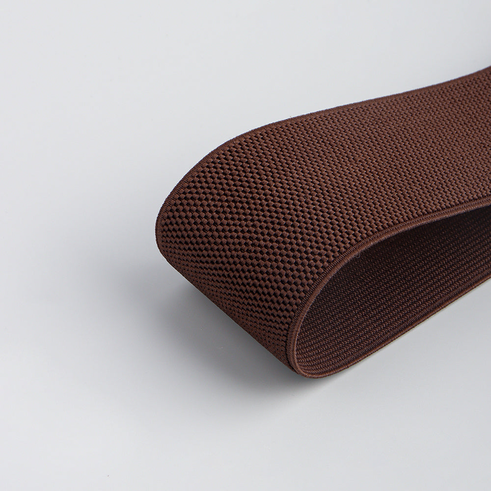 New Autumn Winter PU Elastic Belt For Women Simple Matching Coffee Color Black Decorative Waist Cover Coat Fashion Elegant Accessories