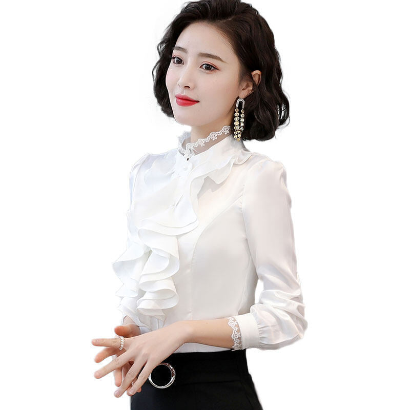 Women's Shirt Fashionable Fleece-lined Padded Top Bottoming Shirt