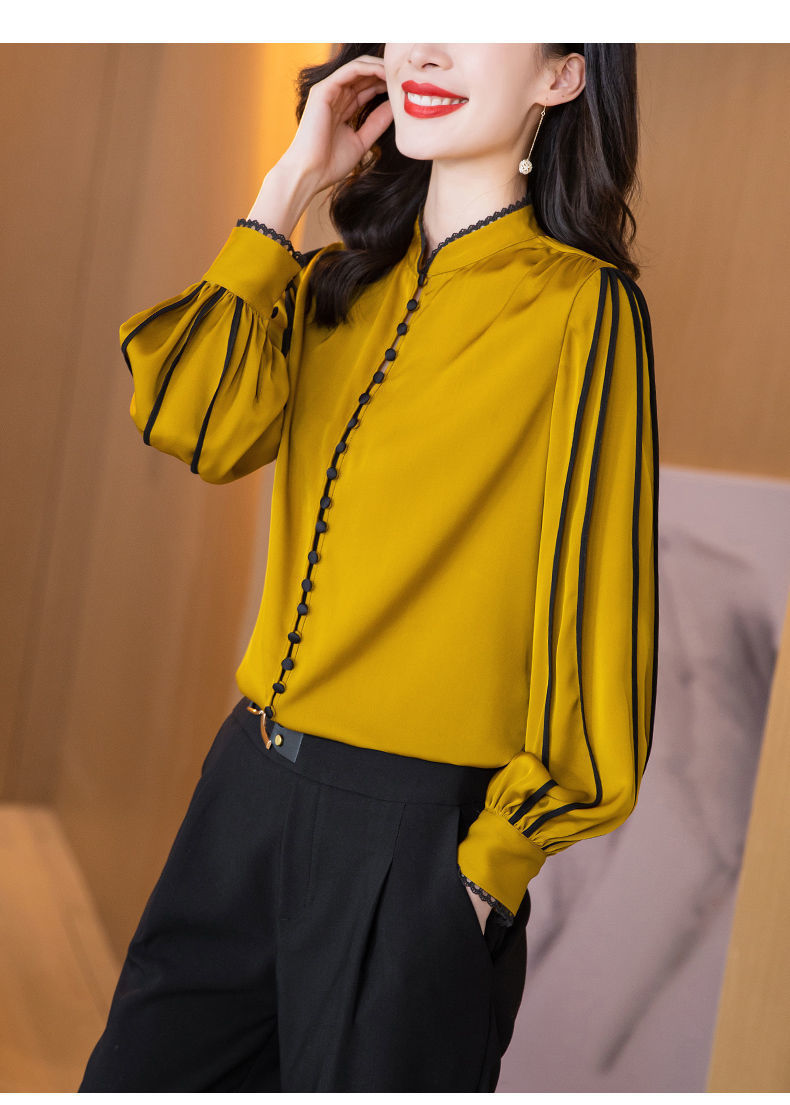 Women's Long Sleeve Solid Color Heavy Shirt