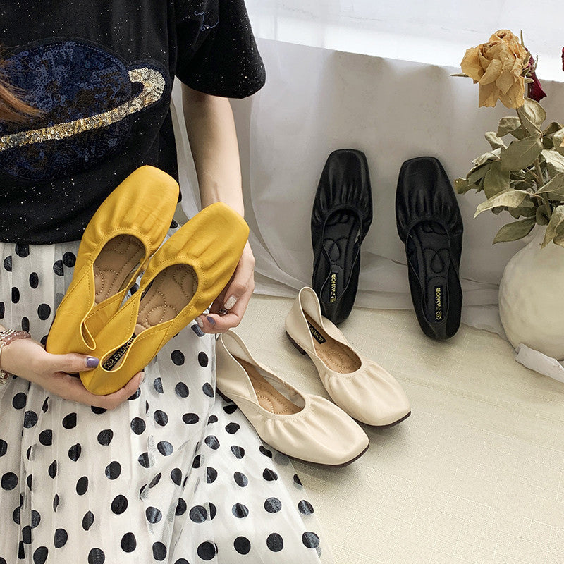 Fairy wind beanie flat shoes