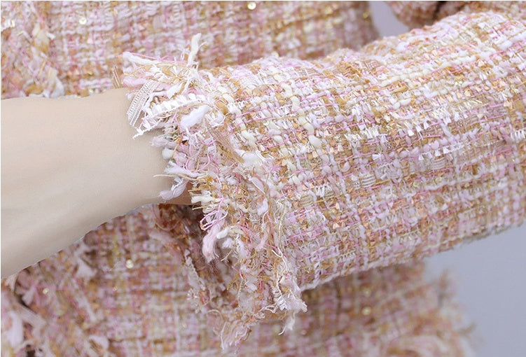 Temperament Tweed Skirt Set