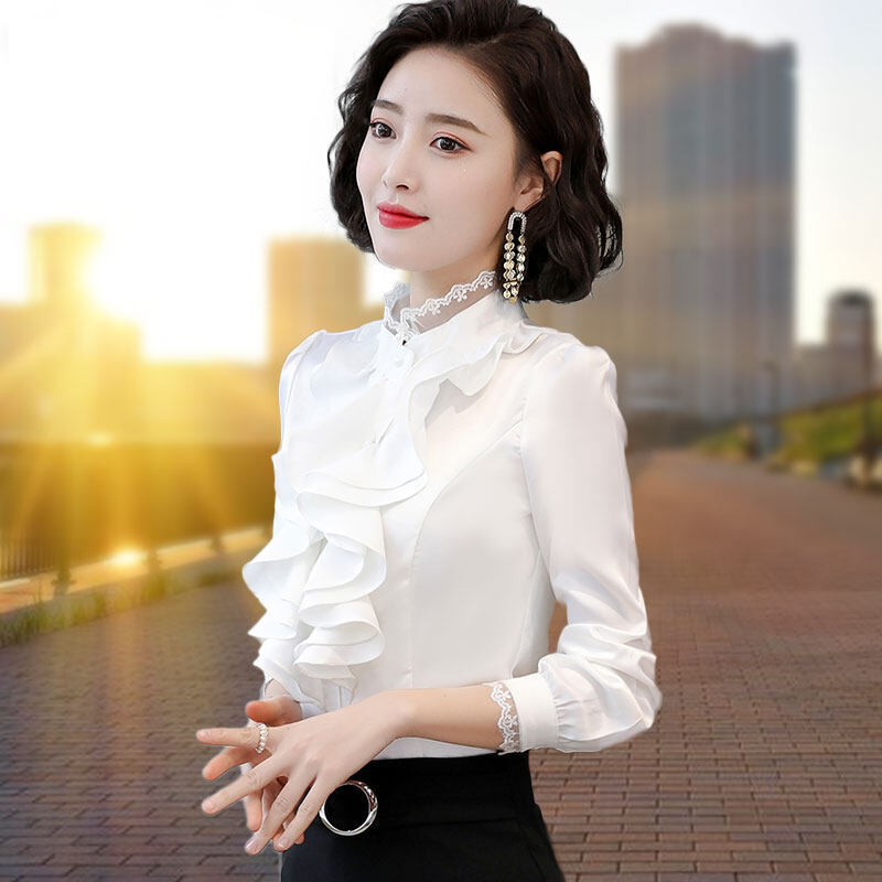 Women's Shirt Fashionable Fleece-lined Padded Top Bottoming Shirt