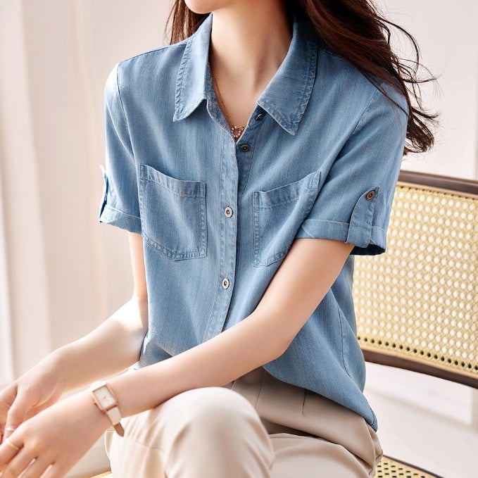 Younger Fashion All-match Short-sleeved Top