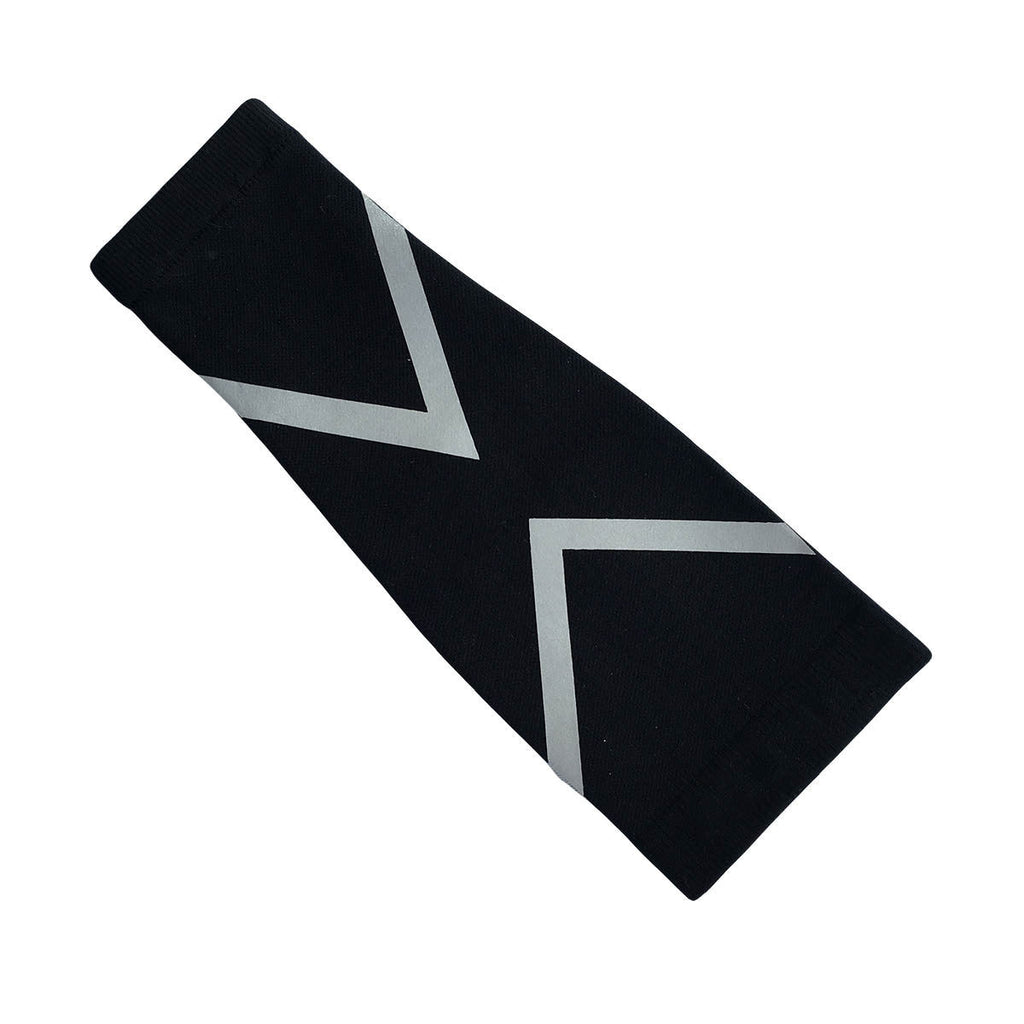 Reflective Leg Guards For Night Running Pressure Compression Black Sports Calf Guard