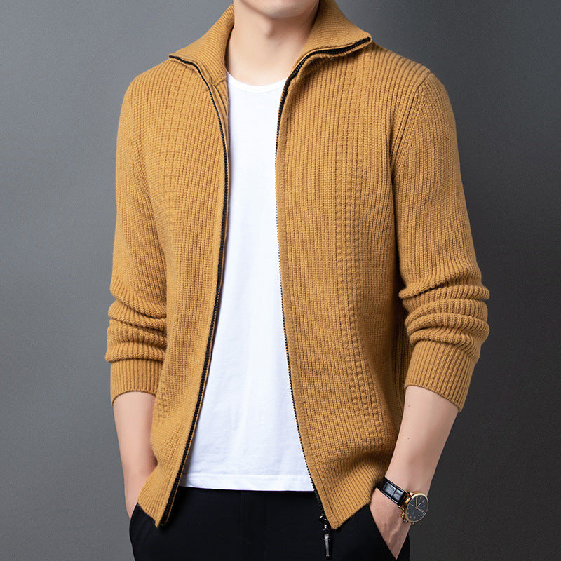 Spring And Autumn New Casual Men's Outerwear Sweater