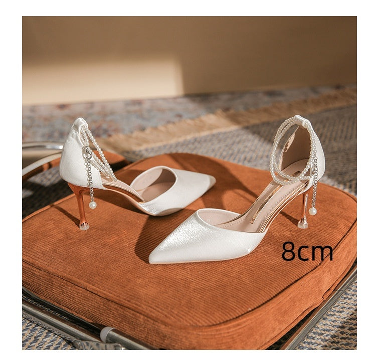 High Heels Stiletto Toe Box Buckle Sandals