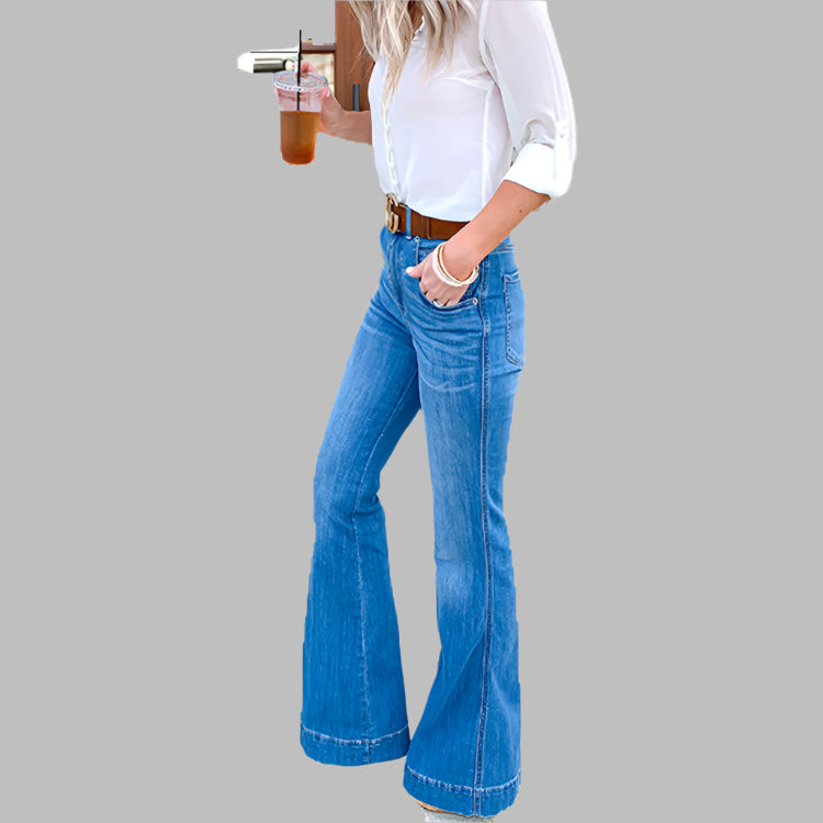 Women's jeans slim slimming wide-leg pants trousers