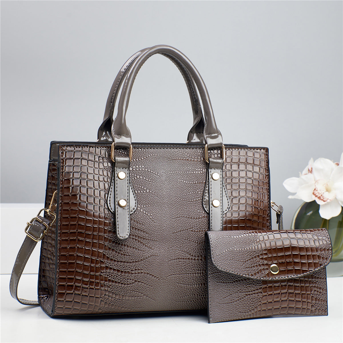 European And American New Commuter Shoulder Portable Crossbody Two-piece Bag