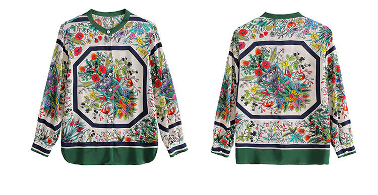 Fashionable Retro Chiffon Shirt