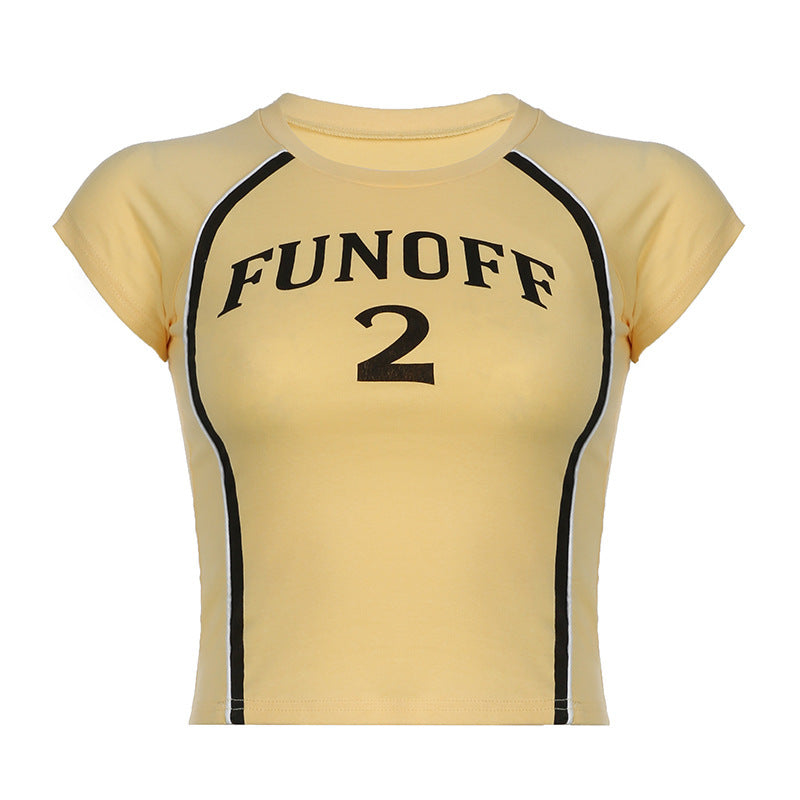 Slim-fit Basic Simple T-shirt Top