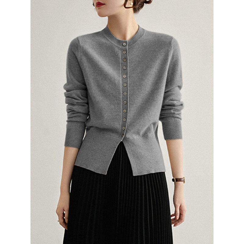 Spring And Autumn Slim Fit Slimming Cashmere Sweater Cardigan