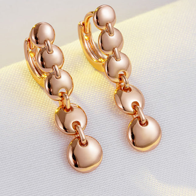 Retro Long Round Circle Earrings