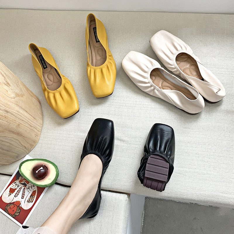 Fairy wind beanie flat shoes