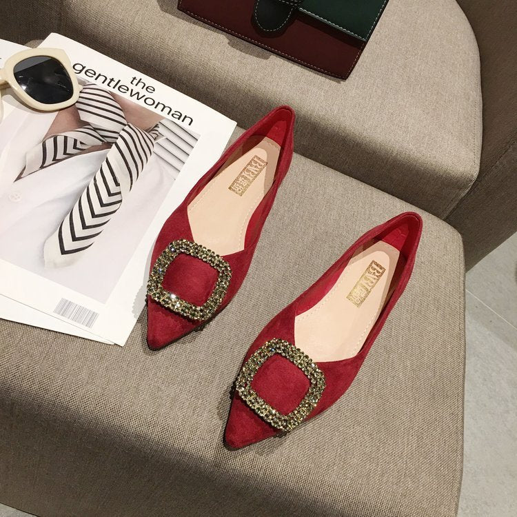 New flat women's shoes shallow mouth all-match shoes