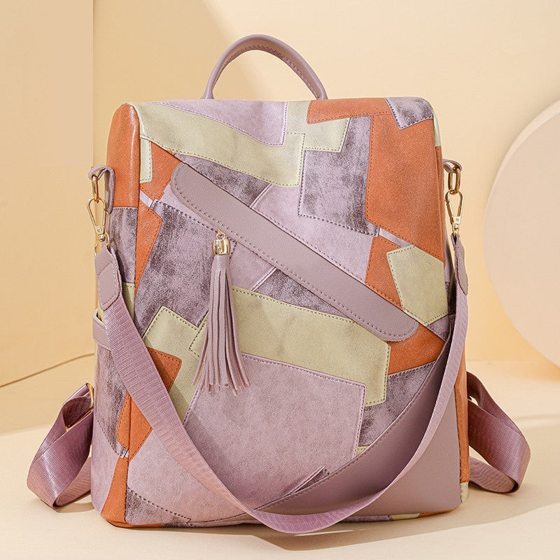 Large Capacity Popular Women's Bags Retro Patchwork Casual Bag
