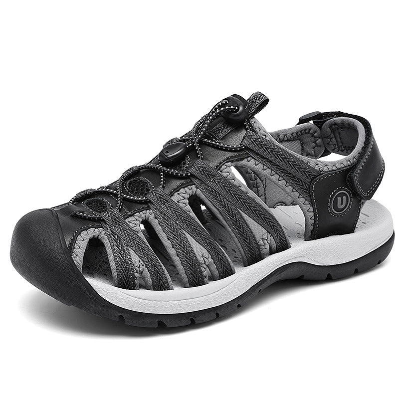 Women's Toe Box Sandals Plus Size Casual Beach Shoes