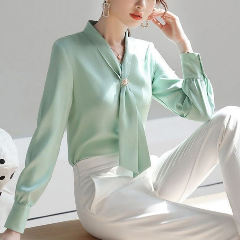 Chiffon White Shirt New Women