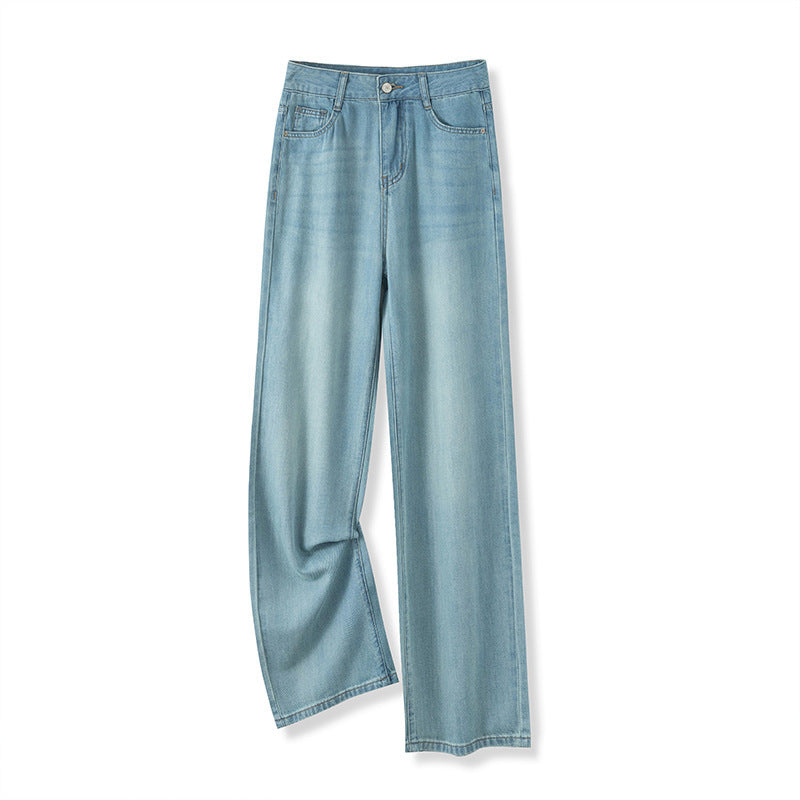 Ultra-thin Modal Tencel Lyocell Wide-leg Jeans