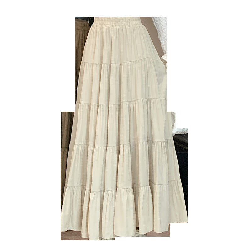 Spring And Summer High Waist Design Sense A- Line Skirt