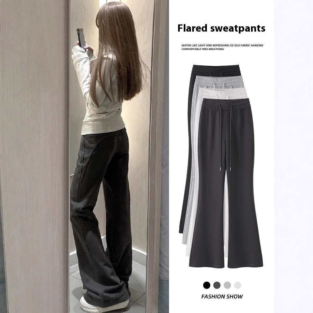 Women's Spring And Autumn High Waist Slimming And Straight American Pants