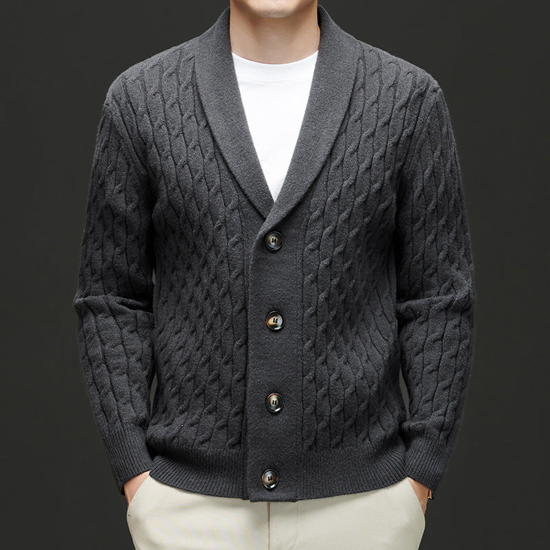 Autumn New Men's Knitwear Cardigan Casual Coat Sweater