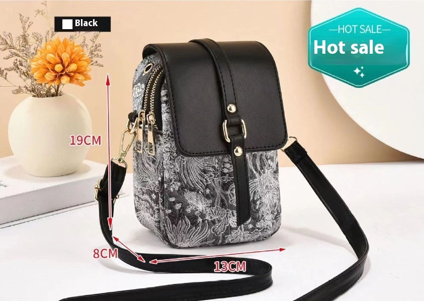 Women's Versatile Multi-compartment Mobile Phone Bag