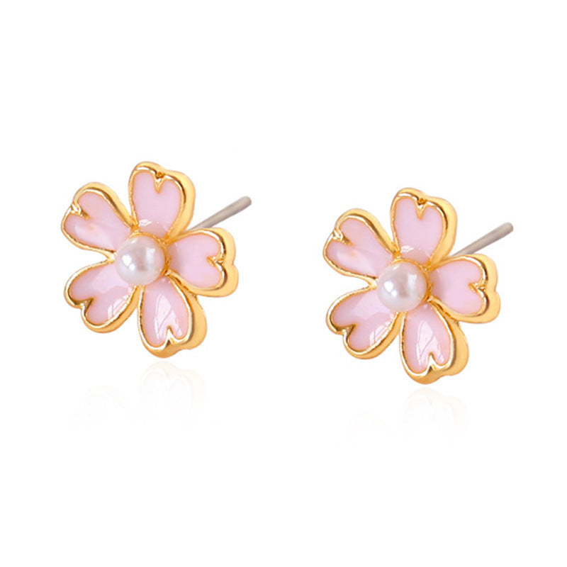Five-leaf Flower Without Pierced Ears Earring Ear Clip