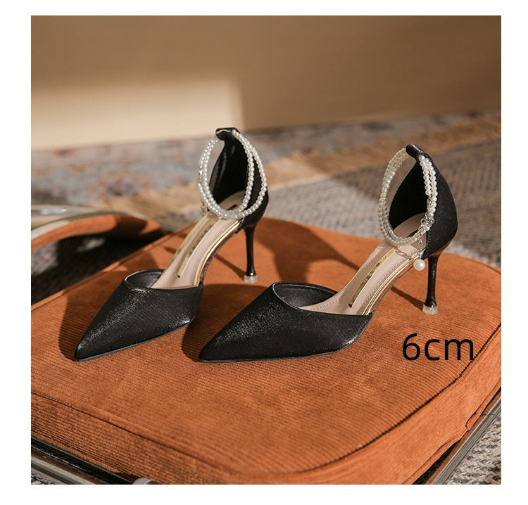 High Heels Stiletto Toe Box Buckle Sandals