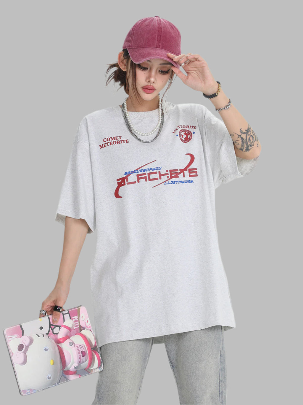 Street American Style Letter Print Short-sleeve T-shirt Fashion