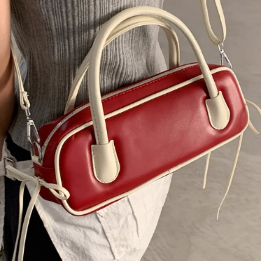 Women's Retro Niche Red Handbag