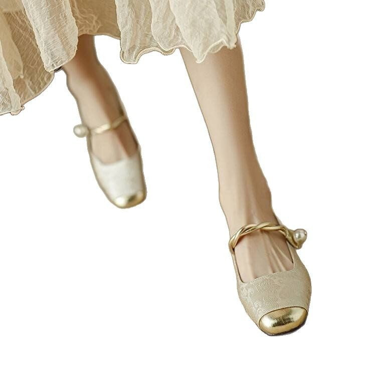 Spring And Summer New Retro Easy Matching French Low-cut Shoes