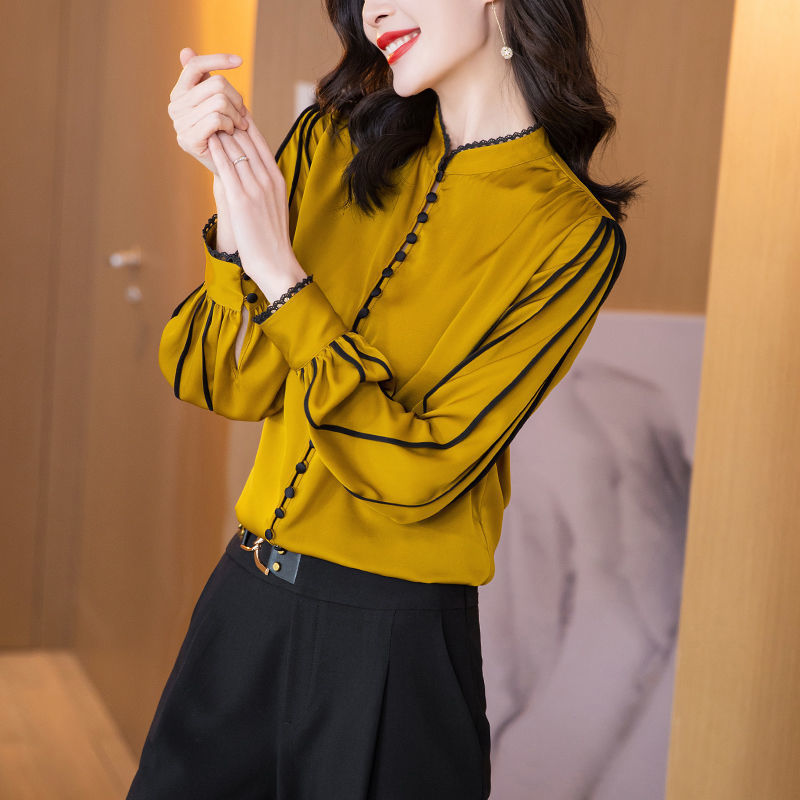 Women's Long Sleeve Solid Color Heavy Shirt