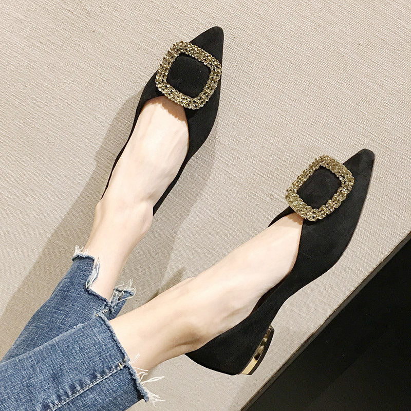 New flat women's shoes shallow mouth all-match shoes