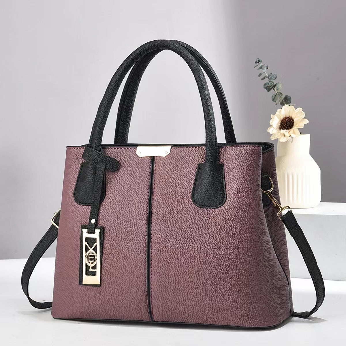 Fashion Handbag Mom Large Capacity Shoulder Bag