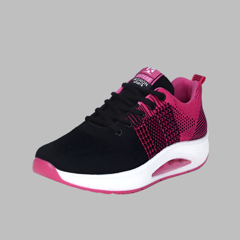 Air permeable dance shoes with flying mesh