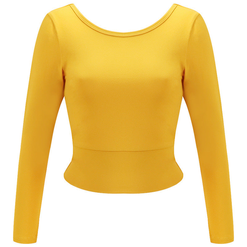 Running Long Sleeve Women Slim T-shirt Yoga Fitness Top