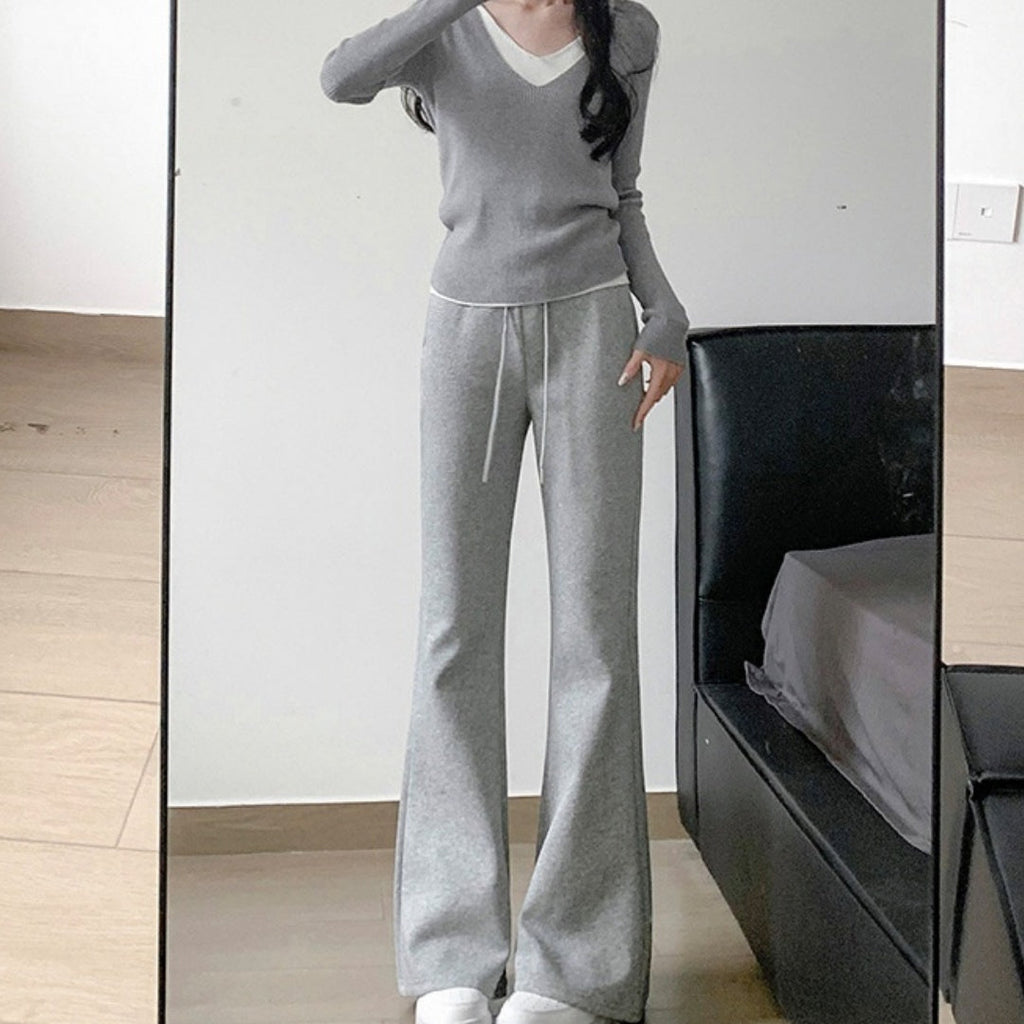 Women's Spring And Autumn High Waist Slimming And Straight American Pants