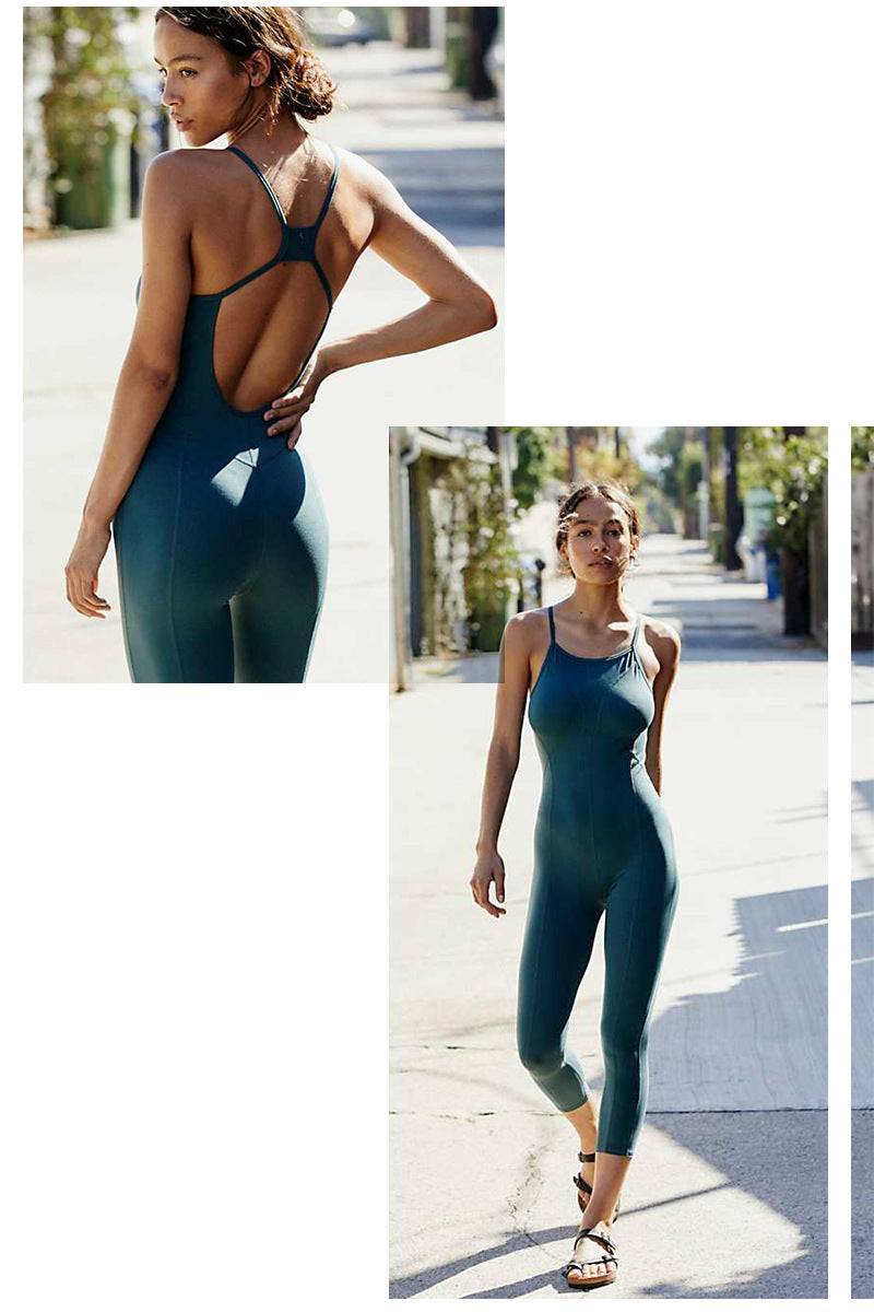 Yoga Jumpsuit Women Sport Suit Female Gym Fitness Clothes Tight Breathable Sportswear