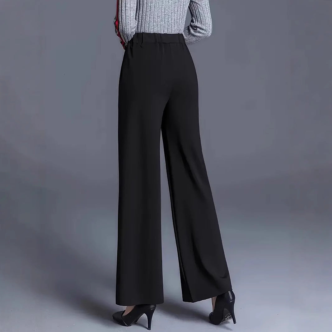 Women's Solid Color Straight Casual Pants