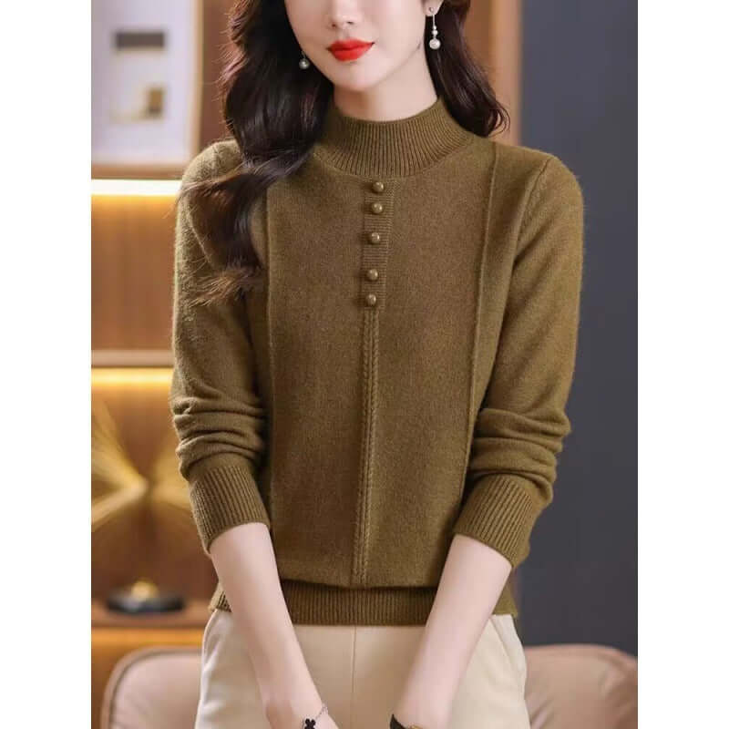 Half Collar Top Winter Inner Wear Sweater