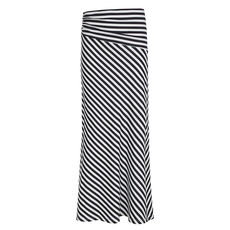 New High Waist Elastic Hip Long Skirt For Women